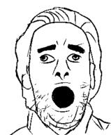 american_psycho clothes hair open_mouth patrick_bateman soyjak stubble variant:unknown // 236x285 // 12.5KB