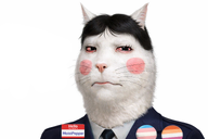 animal anthro black_hair bloodshot_eyes blush cat cat_ear clothes eyebags flag:lesbian_pride_flag flag:transgender_pride_flag gay hair hello_my_name_is_(sticker) homo lesbian long_hair makeup meta:ai_generated meta:namefags moistpepper_(user) nose pooner red_eyes series:realistic_namefags slut smile subvariant:massjak subvariant:massmeowjak suit suit_and_tie trans variant:gapejak whisker whiskers white_fur // 1536x1024 // 1.3MB