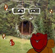 animal arm brown_skin brown_squirrel ear glasses hand inverted irl_background multiple_soyjaks open_mouth soyjak stubble subvariant:feralsquirrel subvariant:impish_squirrel trend:squirreljakking variant:feraljak variant:impish_soyak_ears variant:markiplier_soyjak // 1080x1053 // 877.0KB