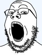 artist:hellcat glasses hd open_mouth redraw soyjak stubble template transparent_background variant:gapejak // 614x798 // 12.1KB