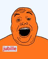 bald balding eyebrows eyelashes fat jubille_(user) lips looking_at_you name_tag nose open_mouth orange_skin stubble teeth text transparent_background variant:alicia wrinkles // 592x720 // 34.1KB