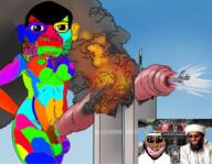 3soyjaks 9_11 airplane beard breasts brown_skin clothes cock colorful deformed distorted ear giant hat lips merge meta:pornographic_content meta:tagme muslims nsfw oh_my_god_she_is_so_attractive osama_bin_laden penis stubble subvariant:its_out_get_brandon taqiyah tongue variant:bernd variant:brandon variant:israeli_soyjak variant:its_out_get_in_here yellow_teeth // 900x700 // 806.4KB