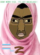 balaclava brown_skin hijab meta:namefags namefag_drama nonwhite ribbon_of_saint_george subhuman subvariant:chudjak_front trans trans_rights variant:chudjak warrior-z_(user) z_(russian_symbol) // 607x829 // 101.3KB