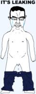 arm closed_eyes clothes crying cum eyes_closed full_body glasses hand its_over leg penis text twp variant:chudjak // 749x1907 // 47.5KB