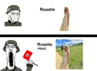 cuck faggot female glasses nazi_flag nazism roast_beef roastie simp smug stubble swastika variant:reaction_soyjak variant:soyak // 1453x1070 // 718.0KB