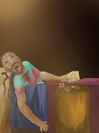 blood clothes death flag:transgender_pride_flag hair holding_object hrt meds stubble text tranny variant:bernd // 1536x2048 // 2.0MB