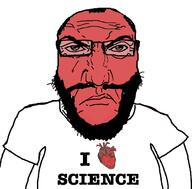 angry arm balding beard clothes frown glasses hair heart i_love punisher_face red_face red_skin soyjak subvariant:science_lover text tshirt variant:markiplier_soyjak // 680x671 // 143.8KB