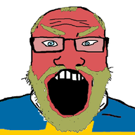 angry beard clothes country flag glasses hair open_mouth red soyjak subvariant:science_lover sweden variant:markiplier_soyjak yellow_hair // 798x597 // 62.8KB