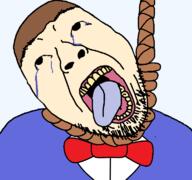 bowtie clothes dave_(moldygh) dave_and_bambi dead hanged hanging pinterest rope stubble suit // 768x719 // 37.5KB