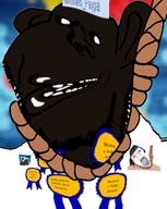 ack amerimutt anti_soytan artist:crimsonvoidhydra1488 autism award black_sclera black_skin bloodshot_eyes changed distorted ear missed_paypal_(nametroon) nigger subvariant:impish_amerimutt trend:slopjak variant:bernd variant:impish_soyak_ears variant:soytan // 598x750 // 228.8KB