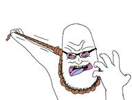 ack beard closed_mouth evil glasses hanging rope teeth template variant:syndromejak // 766x581 // 15.6KB