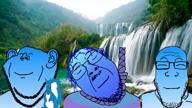 animal animated bald calm closed_eyes closed_mouth clothes ear fog forest glasses grass hair hat lake moss mountain multiple_soyjaks music mustache nature noose outdoors outside plant relaxing rock rope santa_hat sky smile squirreljak stubble subvariant:hornyson tranny tree trend:squirreljakking v-shaped_eyebrows variant:bernd variant:chudjak variant:cobson variant:feraljak variant:gapejak variant:impish_soyak_ears variant:markiplier_soyjak video water waterfall // 1920x1080, 34.7s // 25.0MB