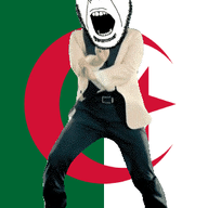 algeria angry animated country crescent dance flag full_body gangnam_style glasses irl open_mouth soyjak star star_and_crescent stubble variant:cobson // 300x460 // 499.9KB