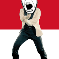 angry animated country dance flag flag:monaco full_body gangnam_style glasses irl monaco open_mouth soyjak stubble variant:cobson // 300x460 // 501.5KB