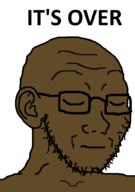 black_skin closed_eyes ear glasses its_over sad soyjak stubble text variant:soyak // 632x900 // 51.3KB