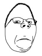 glasses hair sad soyjak subvariant:wholesome_soyjak variant:gapejak // 600x800 // 27.0KB