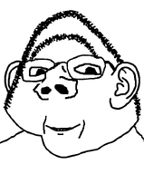 1soyjaks ear glasses grin hair hairy smile stubble subvariant:ishish_soyak_ears teeth variant:impish_soyak_ears white_background // 598x724 // 8.9KB