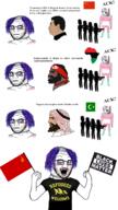 africa arab black_lives_matter black_skin blood bloodshot_eyes chad china clothes communism country crazed crying flag full_body glasses hair hammer_and_sickle hand hand_arm_holding hanging islam leg looking_down makeup multiple_soyjaks mustache necklace neovagina nordic_chad open_mouth purple_hair rope soviet_union soyjak soyjak_comic star stubble subvariant:crazed_troonjak subvariant:soyak_(crazed) suicide text tongue tranny tshirt variant:bernd variant:soyak xi_jinping yellow_teeth // 1121x2000 // 1.5MB