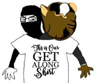 2soyjaks angry garf_(user) get_along_shirt meta:namefags variant:chudjak variant:impish_soyak_ears warrior-z_(user) // 1182x1030 // 311.8KB