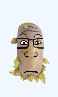 beard food glasses irl neutral plant potato sprout stubble subvariant:neutralplier variant:markiplier_soyjak vegetable // 1146x1908 // 1.0MB