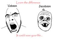 2soyjaks baby comic_sans deformed glasses know_the_difference mustache open_mouth papyrus smile soyjak stubble subvariant:jacobson text variant:a24_slowburn_soyjak variant:cobson // 1691x1142 // 266.0KB
