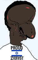 acne afro big_forehead big_lips brown_skin curly_hair eyebrows flag:israel frown glasses israel jewfro jewish_nose kike nigger thick_eyebrows transparent_background ugly variant:chudjak zionism // 760x1185 // 523.4KB
