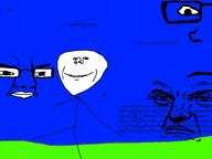 accessory aliased alternate angry closed_mouth eyebrows eyes face frown glasses incomprehensible_woahjack large_eyebrows looking_to_the_right meta:tagme mouth nonsense punisher_face schizophrenia smile soyjak subvariant:neutralplier template variant:chudjak variant:impish_soyak_ears variant:markiplier_soyjak white_eyes wrinkles // 800x600 // 168.2KB