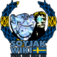 blond ear flag:sweden gem hair logo no_glasses soyjak soyjak_wiki sweden swedish_wiki_logo_contest teeth text variant:impish_soyak_ears wiki // 1000x1000 // 448.8KB