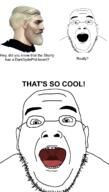 Sarah_Jane_Adventures chad comic darksydephil detailed_mouth doctor_who dsp glasses mouth_open open_mouth slitheen stubble variant:slitheenjak // 721x1272 // 198.5KB