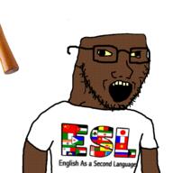 animated bahrain belarus belgium blood bloodshot_eyes brown_skin brunei china chud_(boorufag) chud_(soybooru) clothes crown dead djibouti esl flag flag:belgium flag:brunei flag:china flag:djibouti flag:france flag:india flag:iran flag:italy flag:japan flag:jordan flag:kuwait flag:liechtenstein flag:malta flag:mexico flag:oman flag:qatar flag:russia flag:vietnam france glasses hair india iran italy japan jordan kazakhstan kuwait liechtenstein malta mexico oman open_mouth qatar russia shitskin star_(symbol) stubble text variant:soyak video vietnam yellow_sclera // 1080x1080 // 227.6KB
