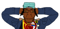 american_civil_war amerimutt black_hair black_lives_matter brown_skin bump cap clothes flag:lgbt_pride_flag flag:minor_attracted_person flag:transgender_pride_flag fnf_pedo glasses hat homeless indian indigenous lgbt map_(pedophile) native_american nigger non-binary pedophile series:esl_pedo_league shitskin smile subvariant:chudplier tranny transgender_symbol tribe variant:chudjak variant:markiplier_soyjak variant:nativeamericanpedo(fnfpedobrother) yellow_eyes // 3109x1526 // 342.4KB