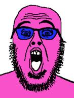 glasses open_mouth stubble variant:waljak // 206x271 // 5.8KB