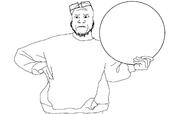 angry arm bald closed_mouth clothes frown frowning glasses hand holding_object holding_sign monochrome shirts sign soyjak stubble template // 2192x1304 // 93.9KB