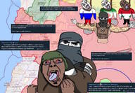 ack arm brown_skin camouflage clothes color cyrillic_text fixed flag flag:iran flag:russia flag:syria glasses iran islam leg liveuamap map open_mouth rebel russia subvariant:chudjak_front syria syrian_civil_war teeth the_weak_should_fear_the_strong variant:bernd variant:chudjak // 1280x886 // 371.3KB
