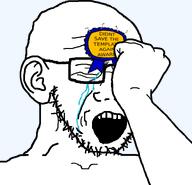 arm award blood closed_eyes crying ear fist glasses hand idiot open_mouth sewn soyjak stubble stupid surgical_suture suture tear teeth teeth_showing template transparent_background variant:soyak // 782x753 // 45.8KB