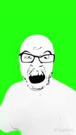 ai_generated green_screen looking_at_you oh_when_the_saints_are_marching_in open_mouth soyjak stubble teeth variant:feraljak video viggle // 720x1280, 19.6s // 5.3MB