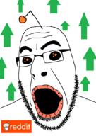 alien antenna arrow glasses lips logo oh_my_god_she_is_so_attractive open_mouth orange_eyes reddit snoo soyjak stubble text upvote variant:cobson // 720x1018 // 58.5KB