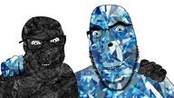 2soyjaks coal friendship gem glasses hand happy looking_at_you no_more_brother_wars smile soyjak stubble variant:cobson variant:feraljak // 1920x1080 // 1.7MB
