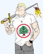 2soyjaks ack chad flag:hezbollah lebanon muscles rope subvariant:mexiaryan sword tranny variant:bernd variant:meximutt // 1514x1910 // 431.1KB