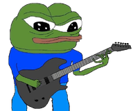 amphibian animal blue_shirt closed_mouth clothes frog green_skin guitar hand holding_guitar holding_instrument holding_object instrument lips nas nas:pepe pepe pepe_the_frog subnas:apu transparent_background // 607x506 // 183.4KB
