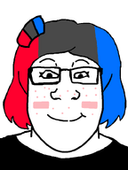blushing fusion glasses nintendo nintendo_switch smile subvariant:female_markiplier variant:markiplier_soyjak variant:soysuba video_game // 600x800 // 17.2KB