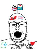agenda2030 anti_ongezellig diversity islam jews my_little_pony nazism norway oc ongezellig original_content science soyjak sweden sweden_yes swedish_text tranny variant:unknown zellig // 427x570 // 6.9KB