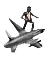 artist:romanian_schizo aviator_glasses barack_obama clothes drone grey_skin painting shoe soot soyjak_party suit variant:gapejak vehicle white_shirt // 631x736 // 161.5KB