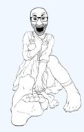 dress foot glasses open_mouth sock stubble variant:el_perro_rabioso yuzugin // 1604x2534 // 225.7KB