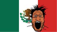 brown_skin country flag flag:mexico glasses hair mexico open_mouth soyjak stubble variant:markiplier_soyjak // 1202x688 // 191.6KB