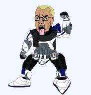 501st Captain_rex armor blonde_hair_ brown_skin clone clone_trooper color haka maori prequels star_wars the_clone_wars tongue tongue_out variant:chudjak // 783x821 // 94.7KB
