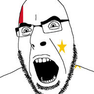 angry eyes flag french_mandate_of_syria_and_lebanon glasses open_mouth state_of_aleppo stubble teeth variant:cobson // 1125x1123 // 153.7KB