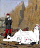 ack adding_a_variant_tag after_failure anthro army background battlefield bayonet bloodshot_eyes boots classical_art_parody closed_eyes closed_mouth crying dead dying ear failraid female furfag furry gun headshot holding_object kepi logo lorna_(terrible_mouse) lying_down meta:leaky mice military military_uniform mouse multiple_soyjaks nate nurse object open_mouth painting rodent shadow siege smoking smoking_pipe tear teeth teeth_showing terrible_mouse tongue tongue_out total_jew_death traced turban uniform variant:bernd variant:soyak webbing yellow_hair // 1024x1238 // 513.0KB