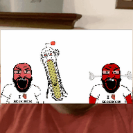 3dgifmaker 3soyjaks angry animated antenna arm beard clothes ear ext=gif fat fat_duel fume glasses heart i_love inverted irl open_mouth red_eyes red_skin reddit smoke soyjak stretched_mouth stubble subvariant:fatjak_irl subvariant:science_lover tshirt variant:fatjak variant:markiplier_soyjak yellow_teeth // 200x200 // 578.2KB