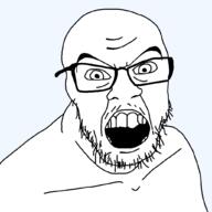 angry beard glasses head high_res iris nose open_mouth rage series:remastered_soyjaks stubble teeth template transparent_background variant:feraljak white_skin // 1025x1025 // 24.7KB